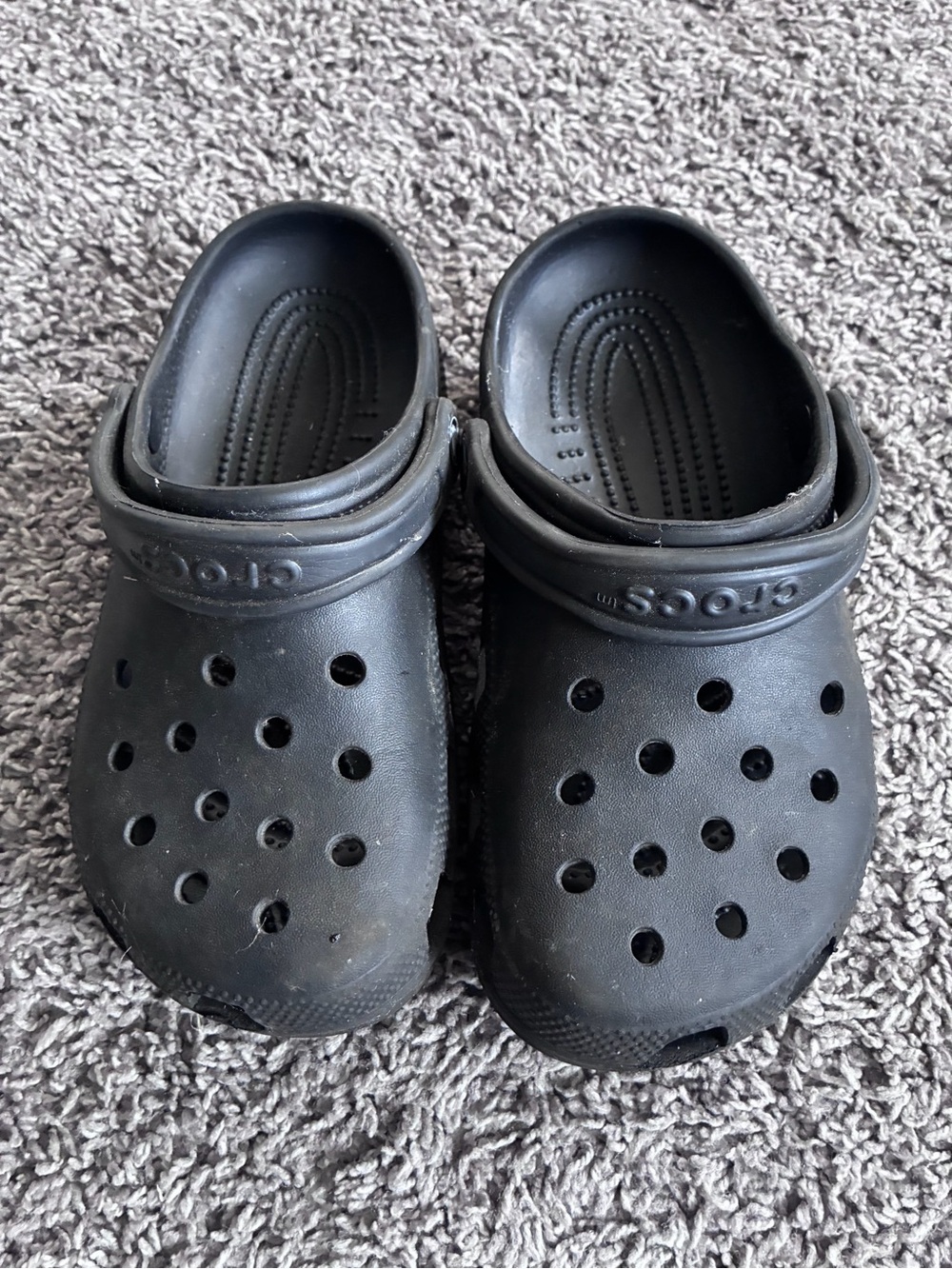 CROCS Kids Black Classic Clog Sandals